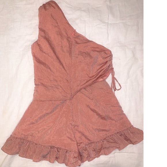 Lovers & Friends Dawson Romper In Burnt Red - Picture 6 of 8